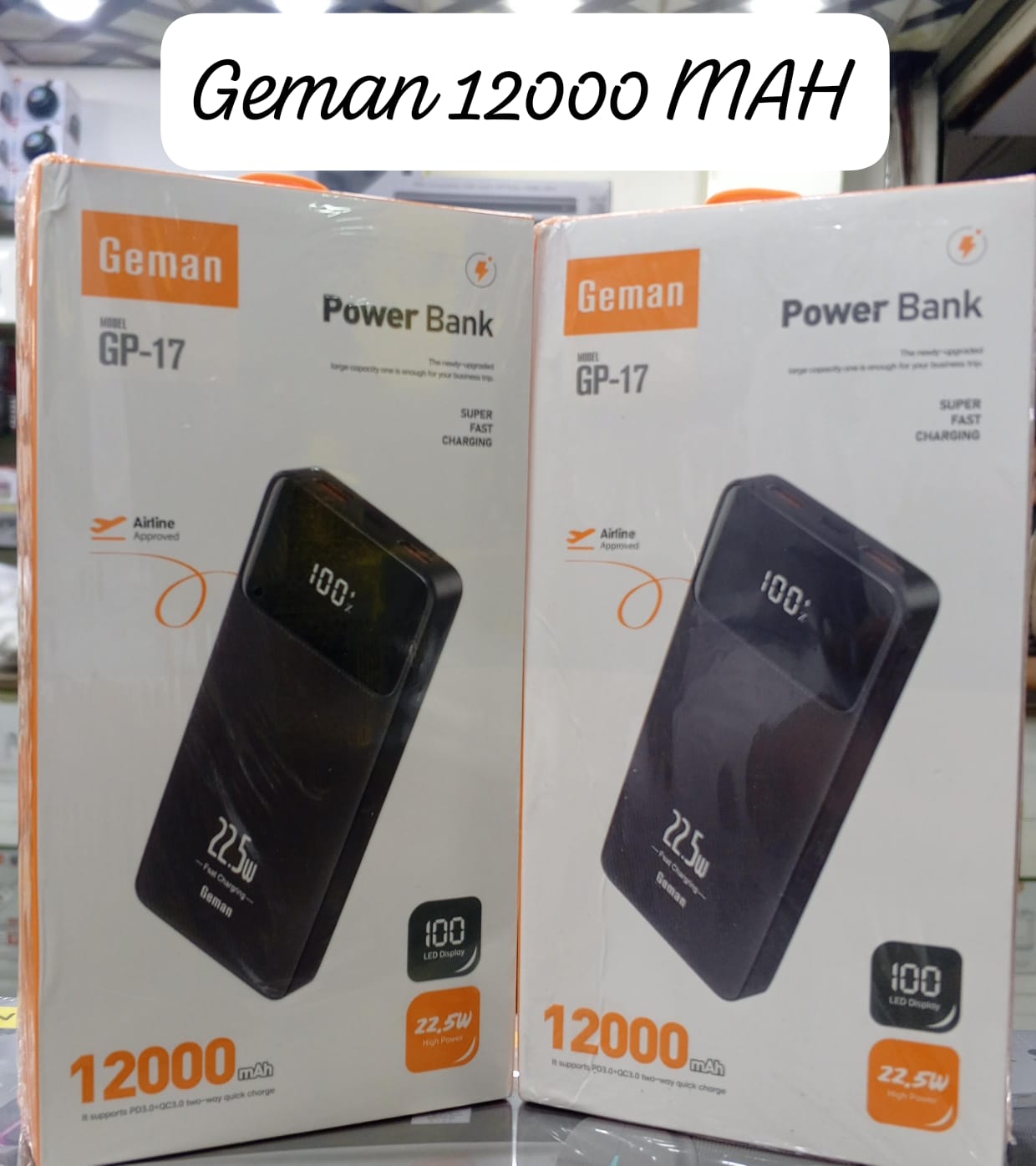Gemen gp -17 power bank 12000 MAH